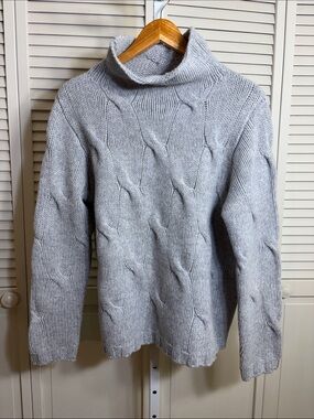 NWT Alashan 100% Merino Modern Cable Pullover Large